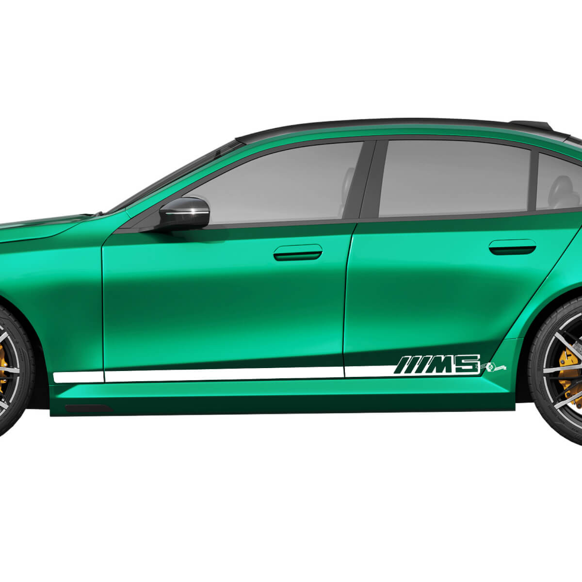 Side M5 Stripes Racing Decal Kit for BMW 5 Series G60 M5 G90 - SupDec Graphix Vinyl Stickers