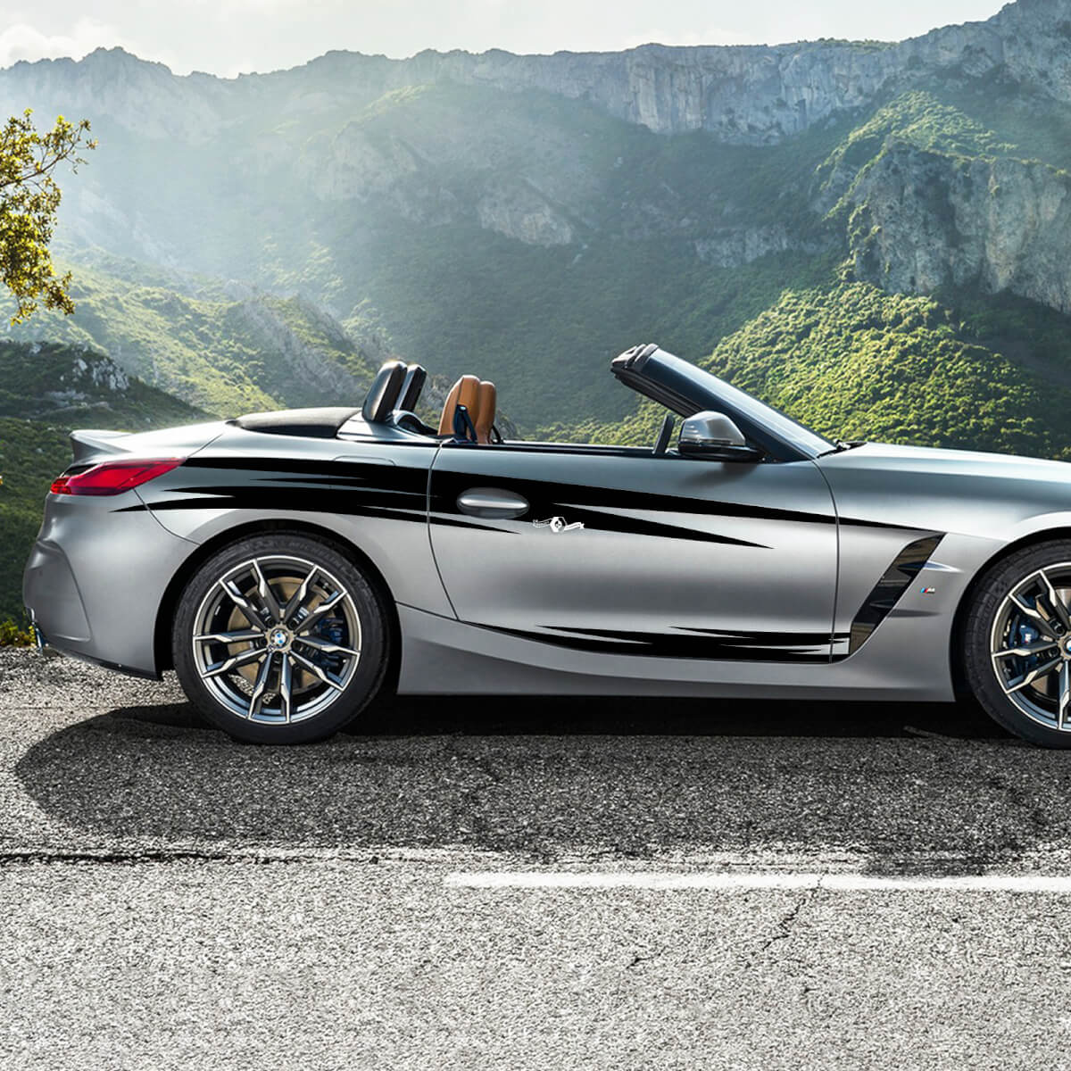 Side Accents Tribal Door Stripes Vinyl Decal Sticker fit to BMW Z4