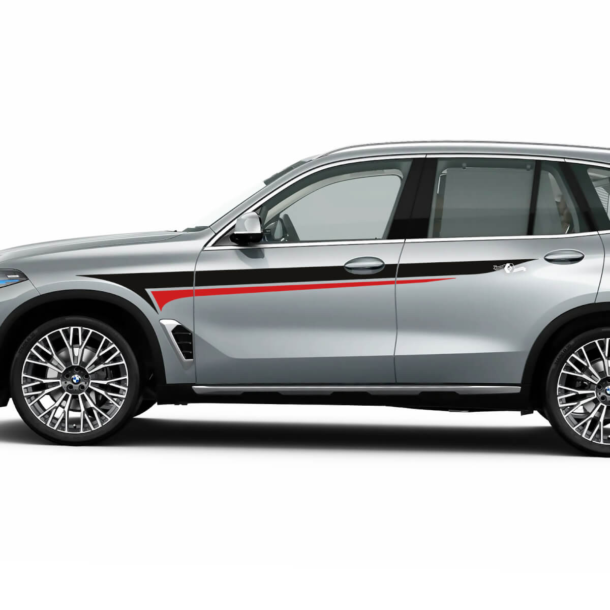 Accent Racing Side Doors Stripe Decal Kit for BMW X5 G05