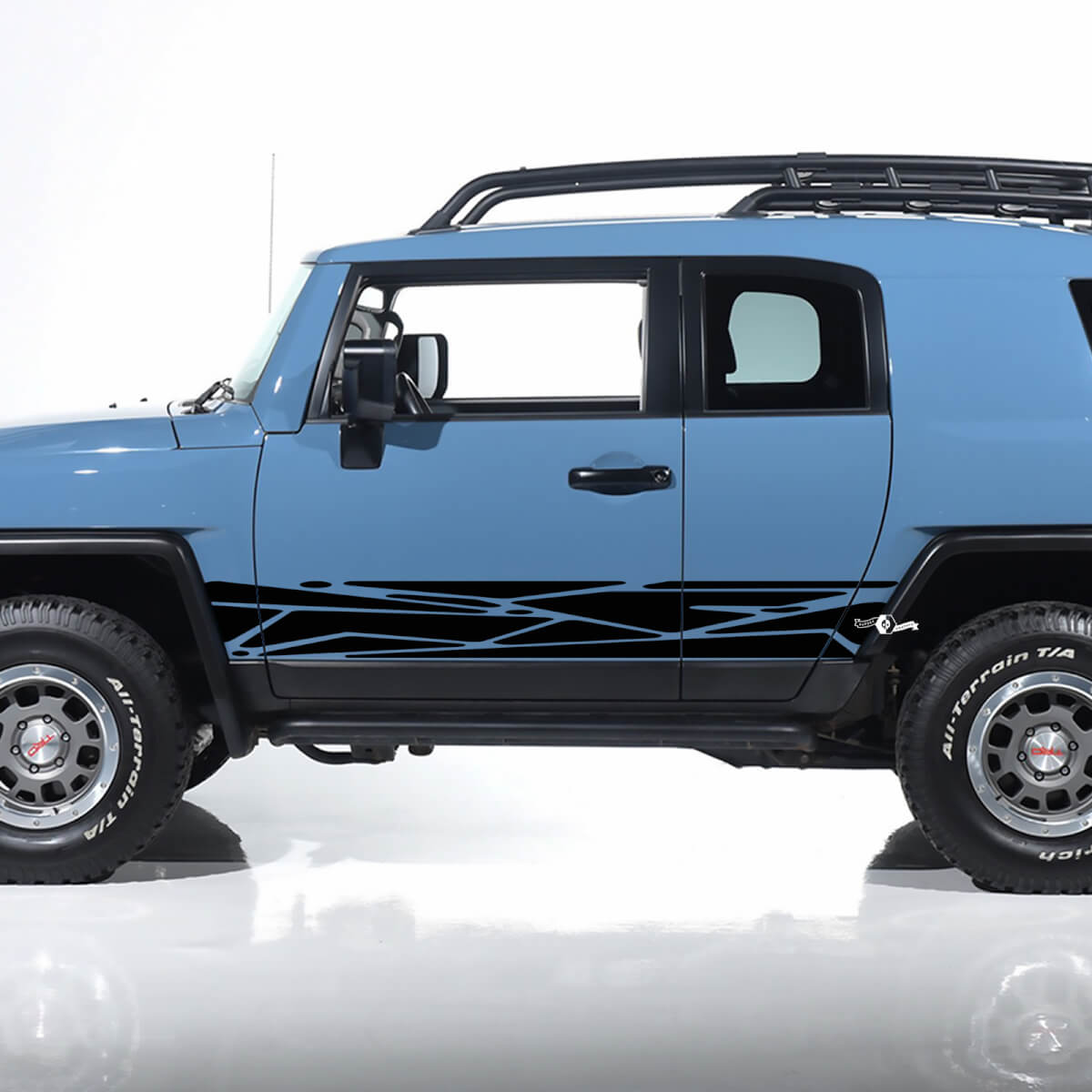 Toyota FJ Cruiser ଝାରେ ଦ୍ୱାର ପଟାକା ଡେକଲ୍ସ ଷ୍ଟିକର୍ ଗ୍ରାଫିକ୍ସ - କସ୍ଟମ୍ ଭିନାଇଲ୍ କିଟ୍
