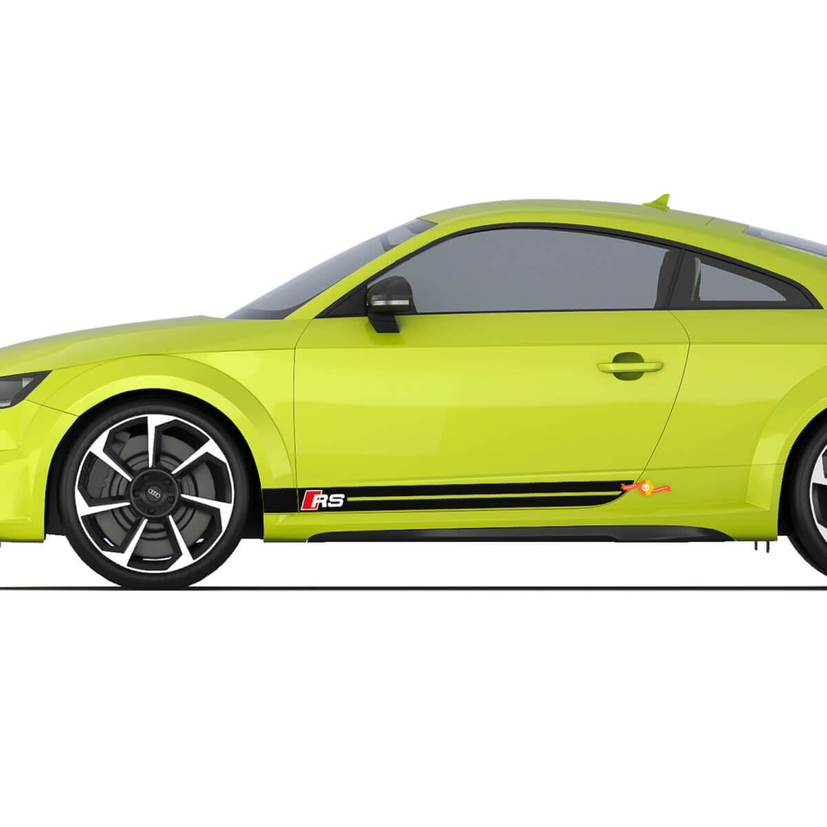 Audi TT RS Sport Racing Strobe Side Door Stripes Decal Logo Stickers
