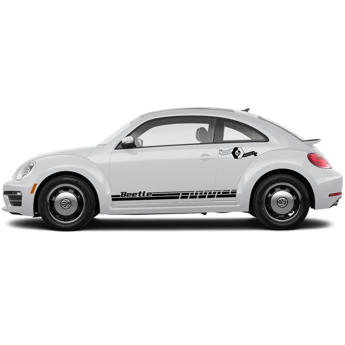 Volkswagen Beetle Side Doors Rocker Panel Vinyl Stripes Decals Stickers 9