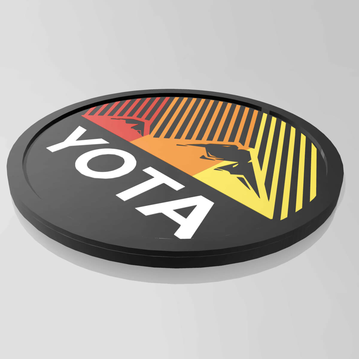 Yota Toyota Heritage Stripes Mountains Fender Badge Emblem