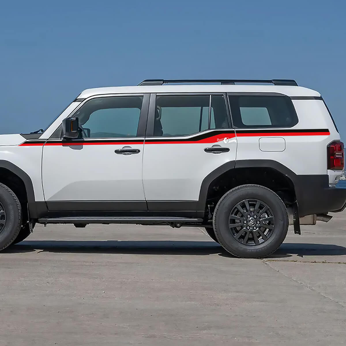 Toyota Land Cruiser Side Doors Accent Stripes Decals Vinyl Stickers Graphic 2 colors