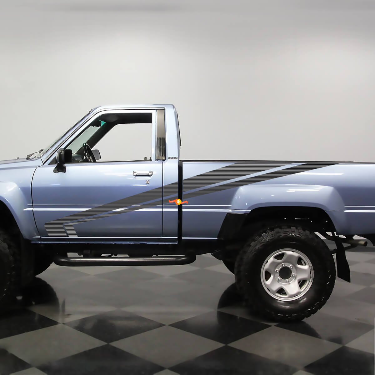 Classic Toyota Pickup Truck Hilux SR5 Side Stripes Vinyl Decals Stickers