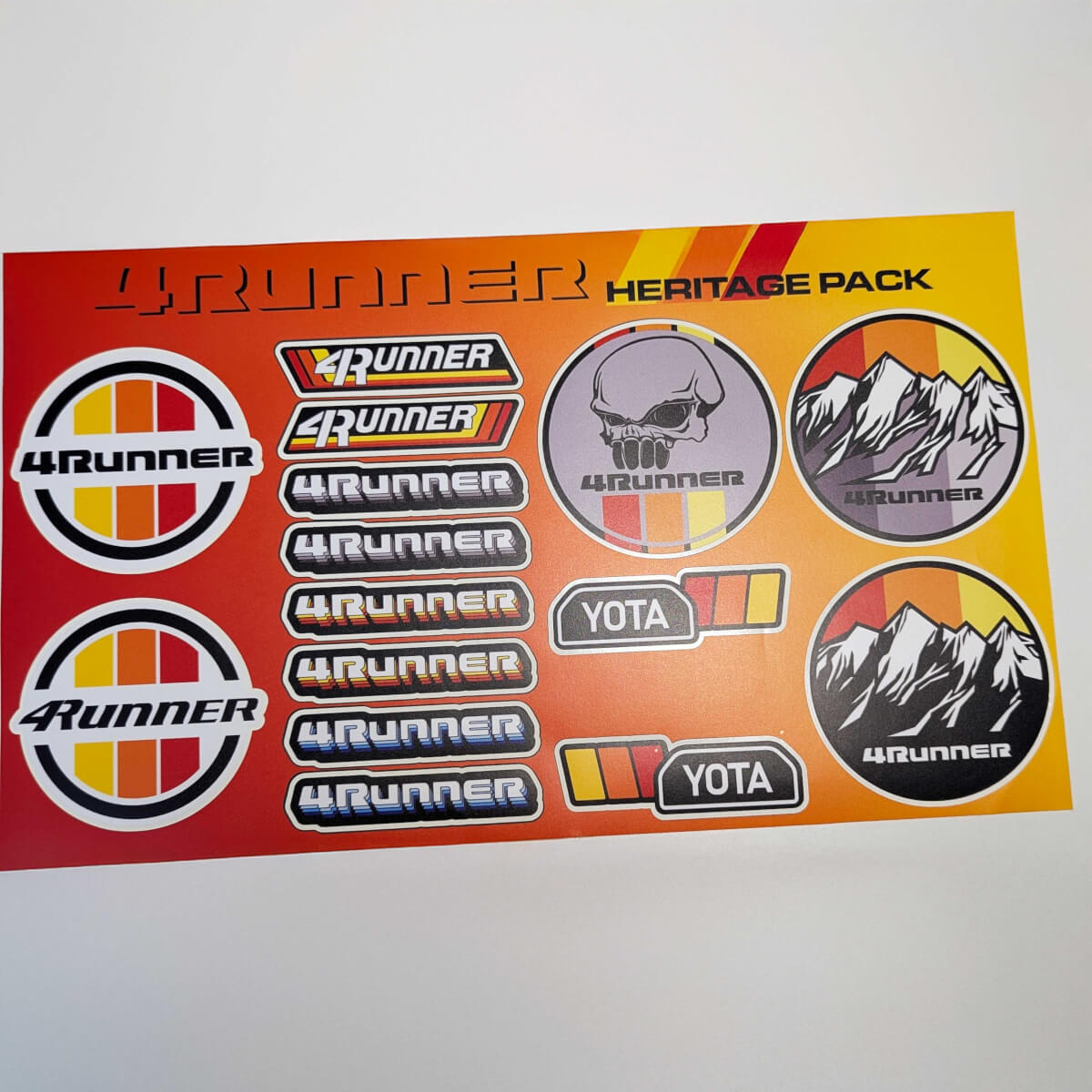 4runner Heritage Retro Vintage Old Style Sticker Pack Decals Graphics Racing Stripes for Toyota
