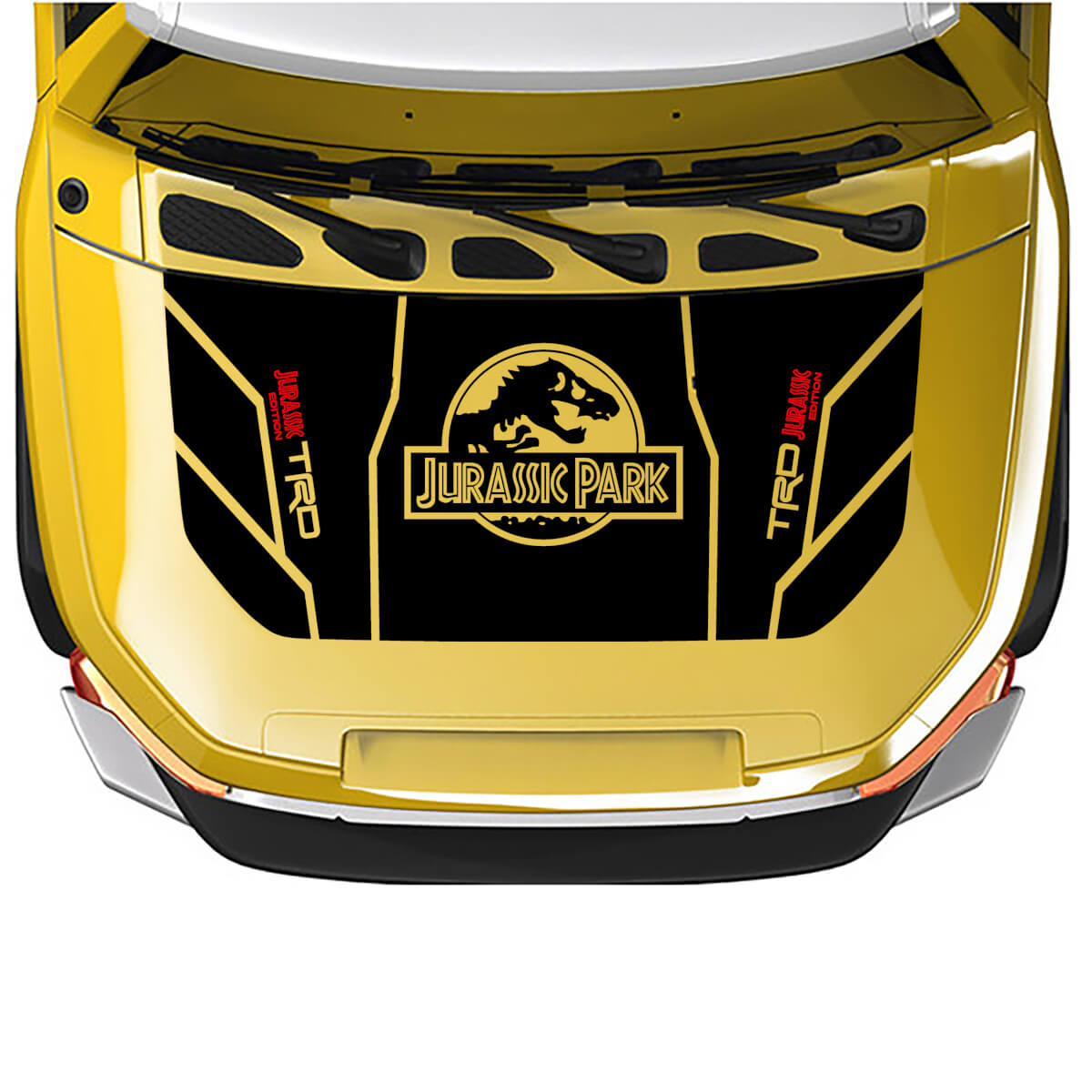 Toyota FJ Cruiser Jurassic Park TRD Edition Wrap Hood Blackout Decal Sticker
