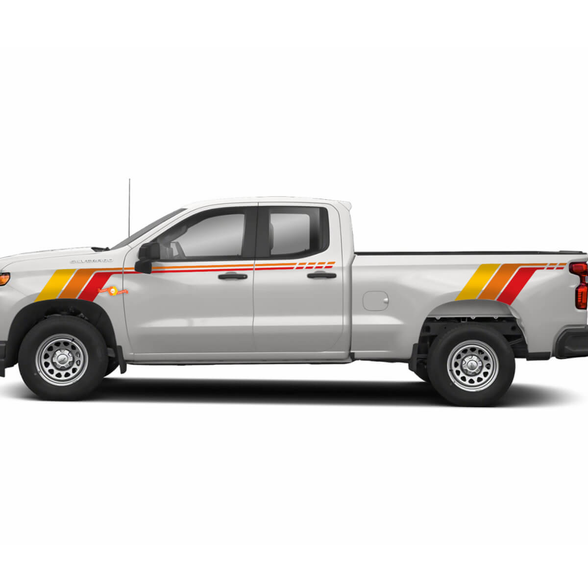 Heritage Vintage Chevrolet Silverado Side Bed Hood Tailgate Stripe Vinyl Decal Sticker