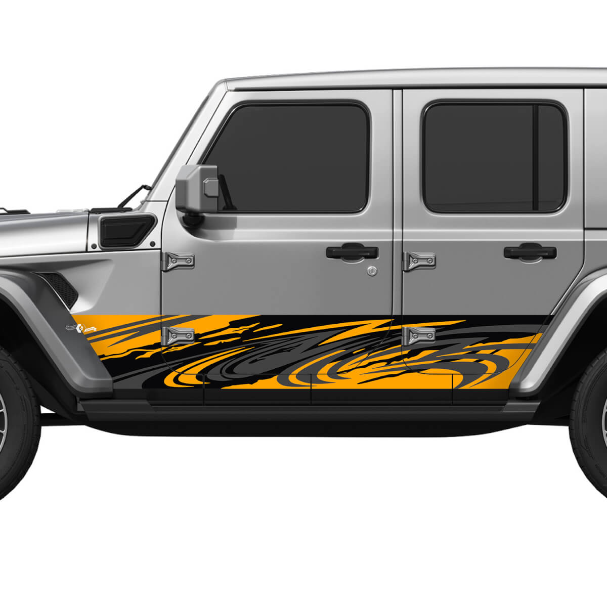 Camo Tribal Splash Wrap Side Doors Vinyl decal sticker fit Jeep Wrangler