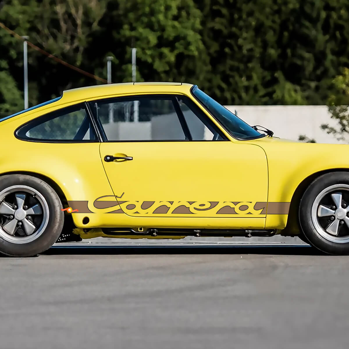 Porsche 911 Carrera Stripes Side Decal Sticker Outline colors
