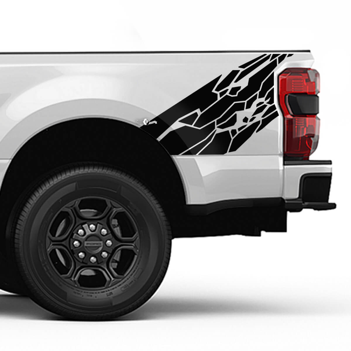 Bed Side Splash Grunge Skin Style Decal Kit Vinyl Sticker Set Side Graphics