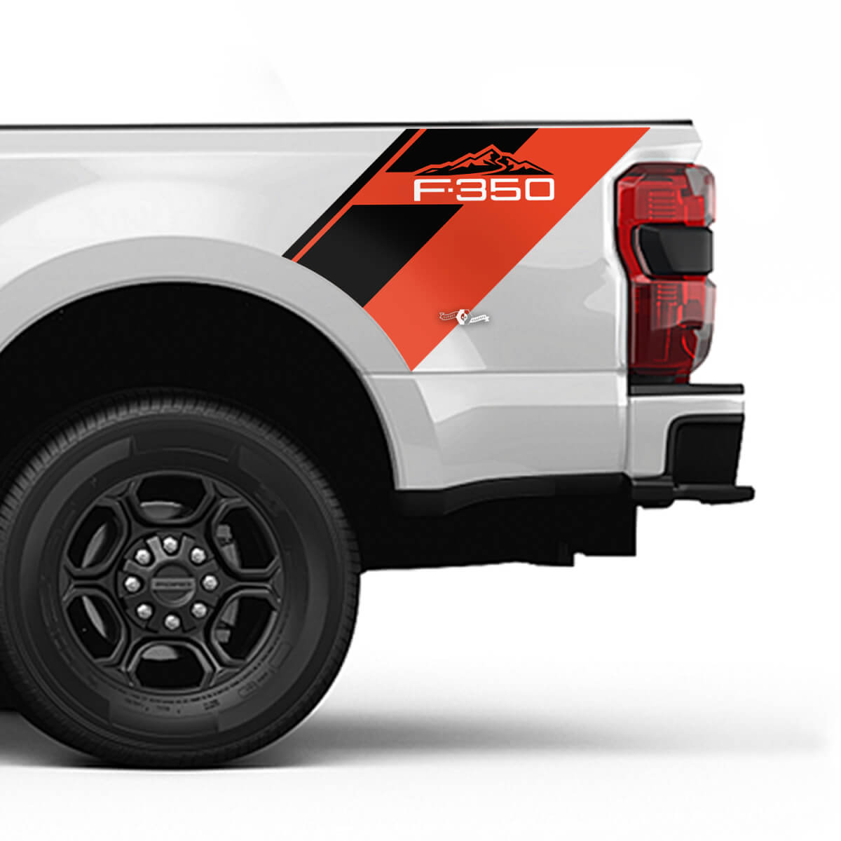 Ford F350 Mountains Bed Side Stripes Decal Kit Vinyl Sticker Set Side Graphics
