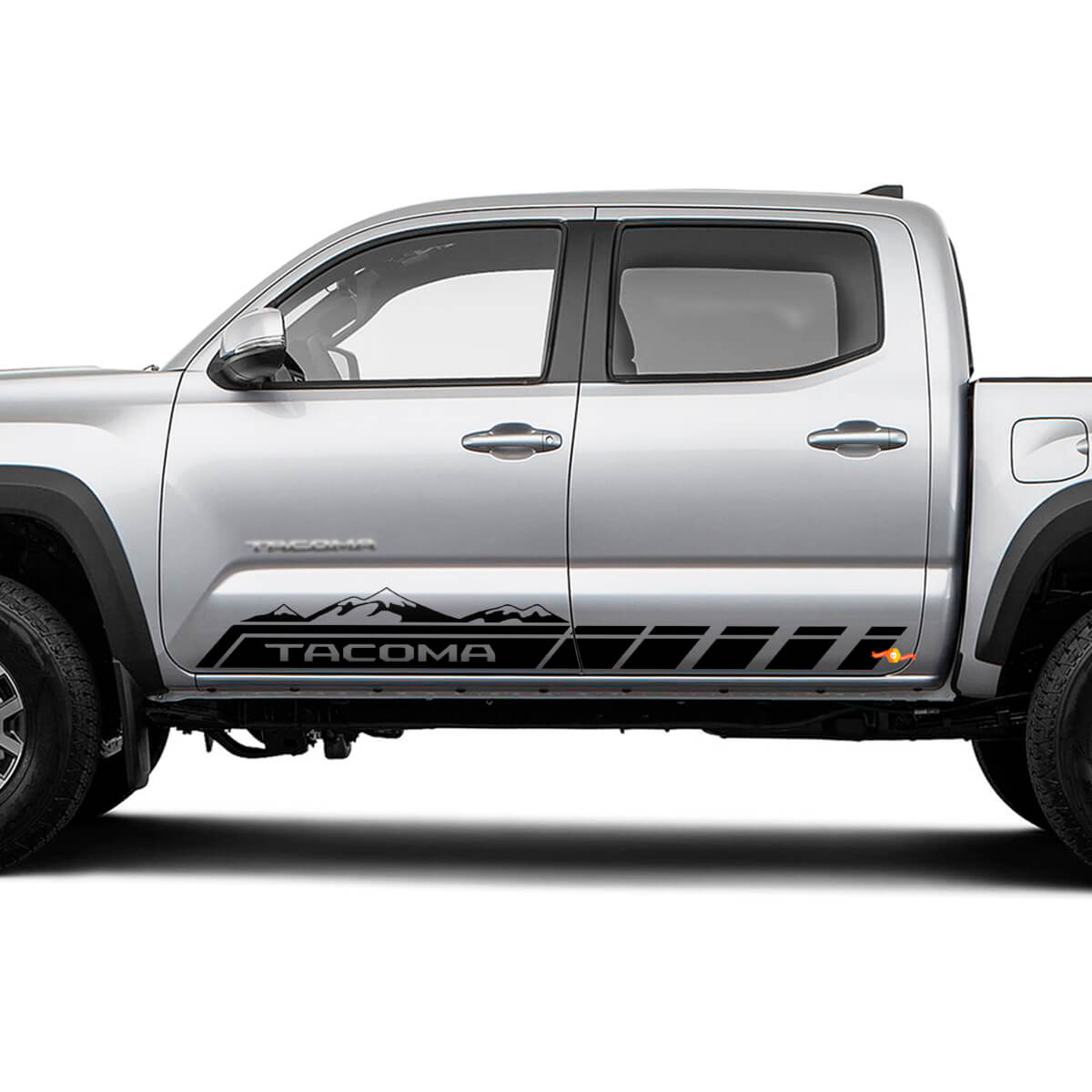 Tacoma Mountains Side Rocker Panel Doors Vinyl Decal Sticker for Toyota Tacoma