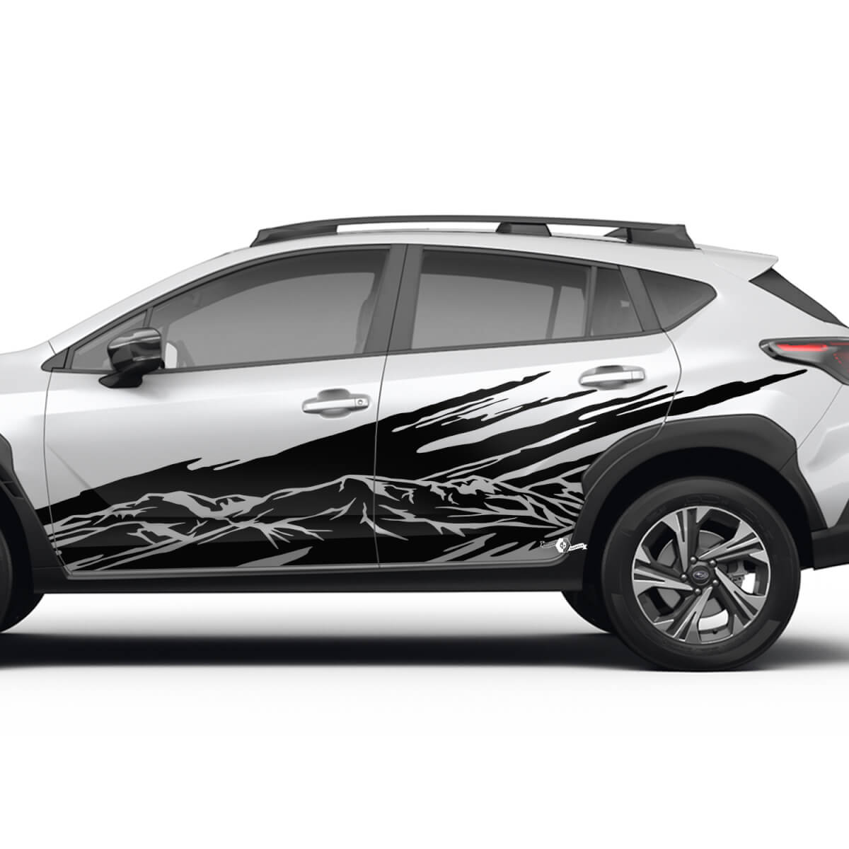 Side Doors Landscape Mountains Splash Vinyl Decal - Graphic Sticker universal fit Suba
