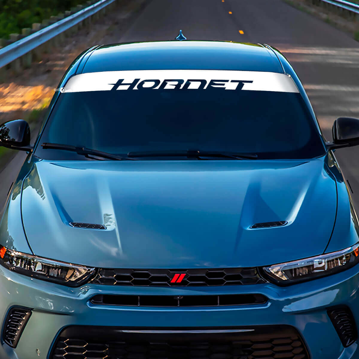 Windshield Stripe Banner Decal Sticker - Custom Vinyl Graphics fit to Dodge Hornet
