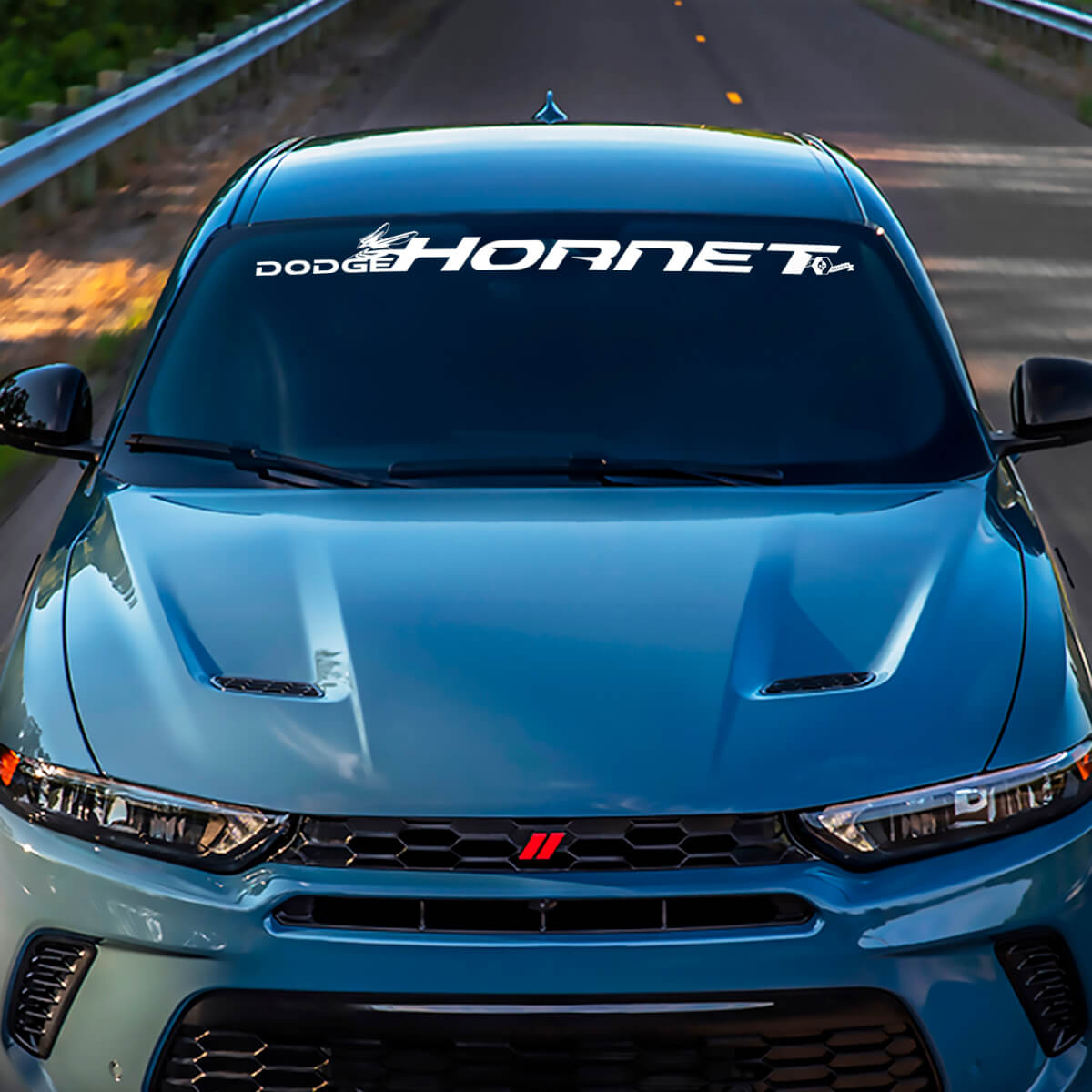 Hornet Windshield Stripe Banner Decal Sticker - Custom Vinyl Graphics fit to Dodge Hornet

