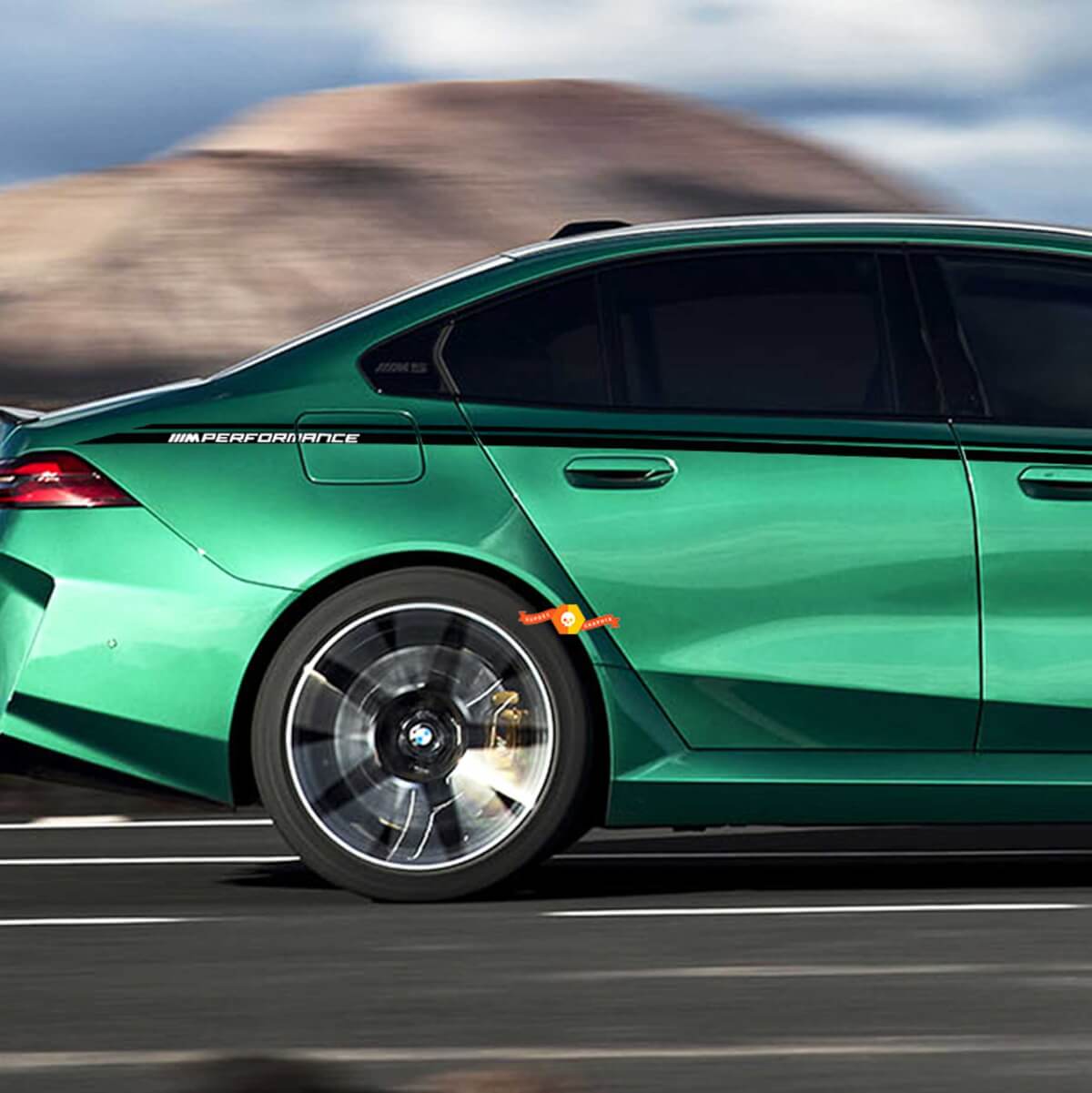 Side Accents Doors M Performance Racing Decal Sticker Kit for BMW 5 Series G60 M5 G90