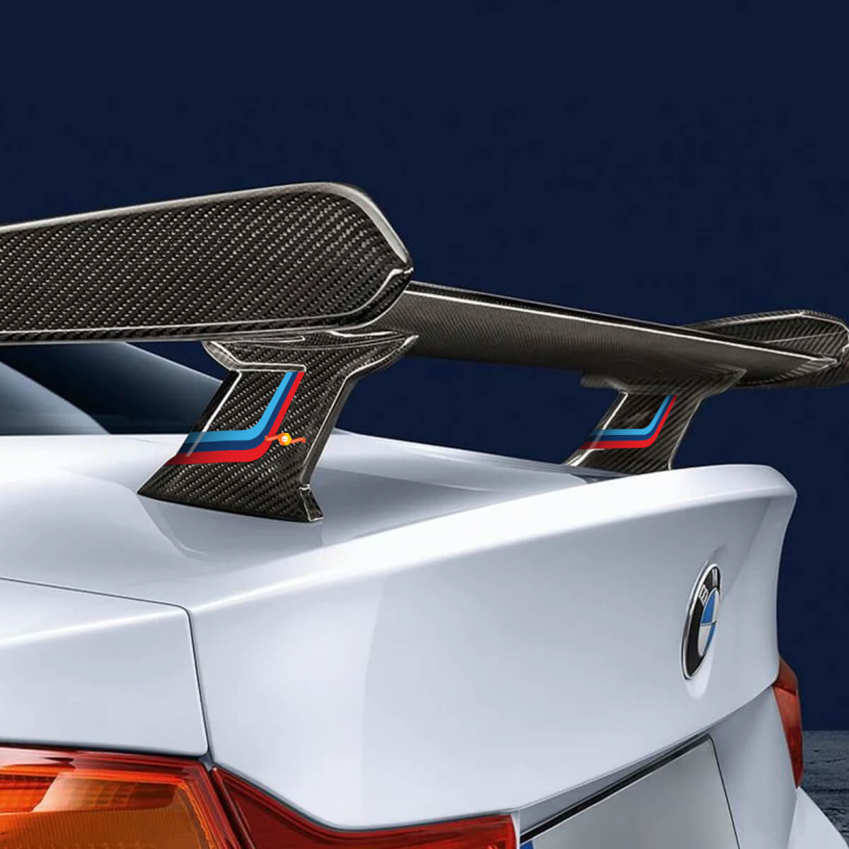 BMW M Performance F80 F82 spoiler M color stripes vinyl decals stickers