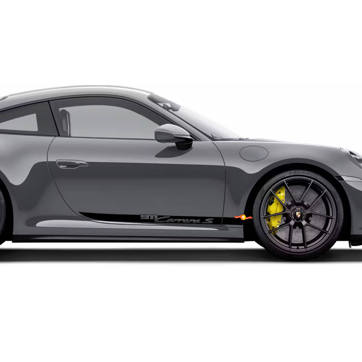 Side Doors Stripes Kit Decal Sticker for Porsche 911 Carrera S