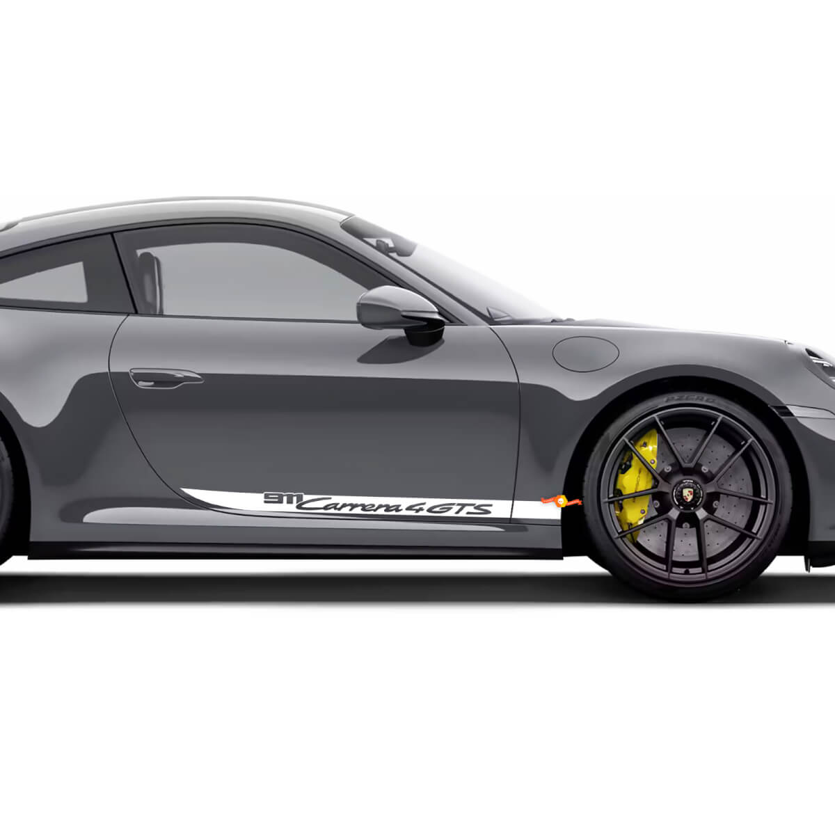 Side Doors Stripes Kit Decal Sticker for Porsche 911 Carrera 4 GTS