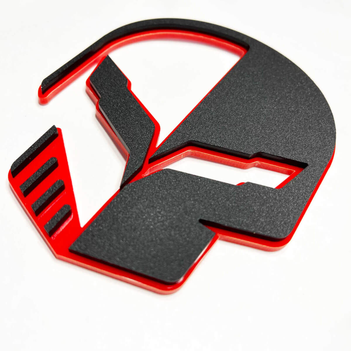 Corvette Skull Jake Custom 3D Badge Fender Badges Tailgate Emblem Front Grille Badge fits Chevy Corvette