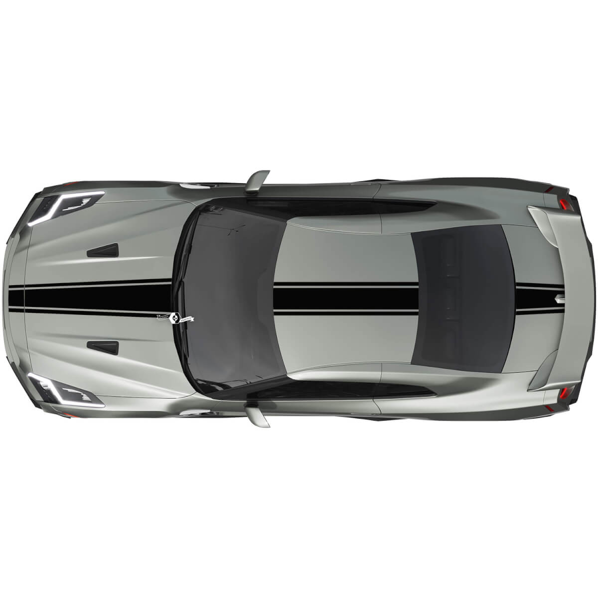 Full Body Three Racing Stripes Decal Kit for Nissan GT-R