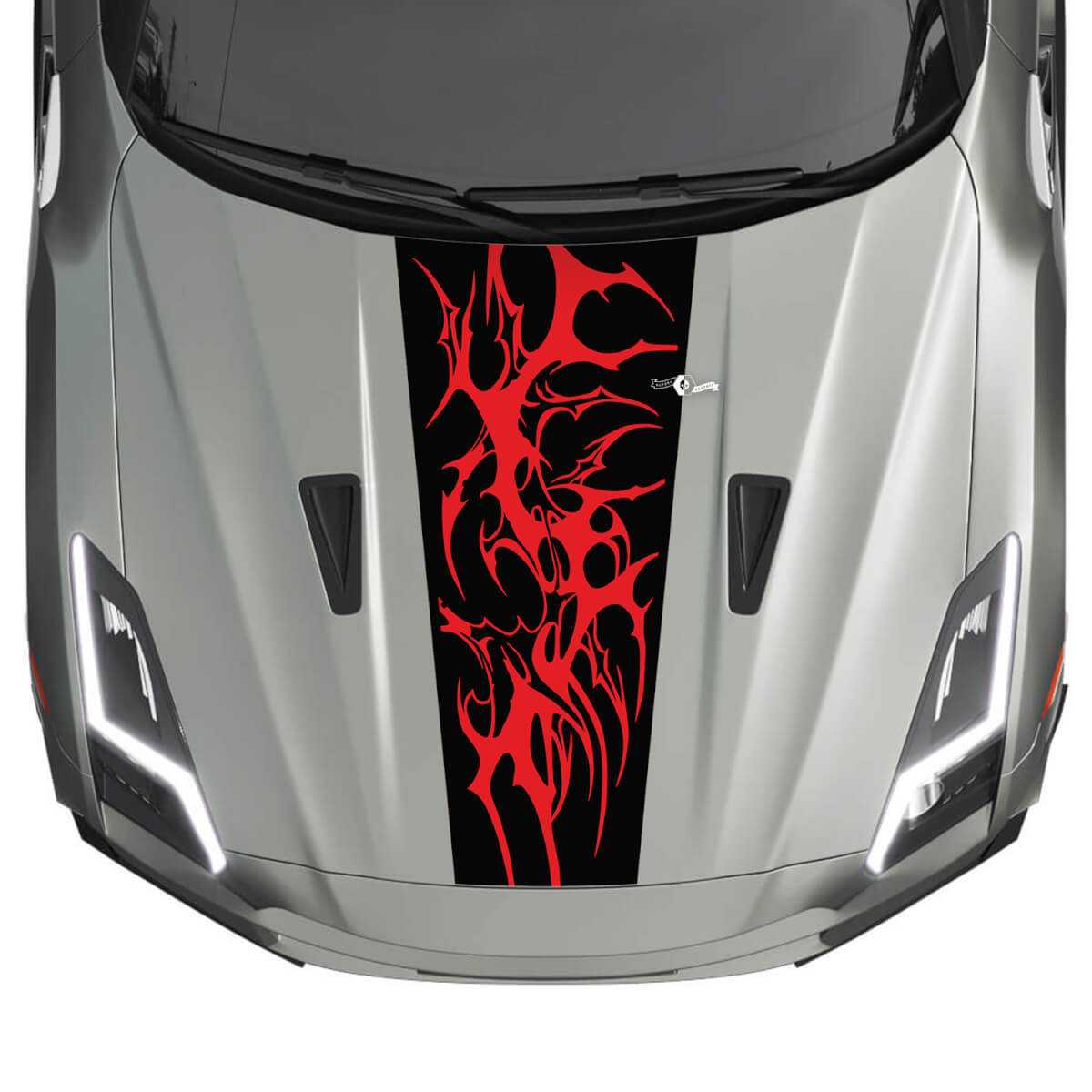 Hood Graphics Stripes Decal Kit for Nissan GT-R 2 color