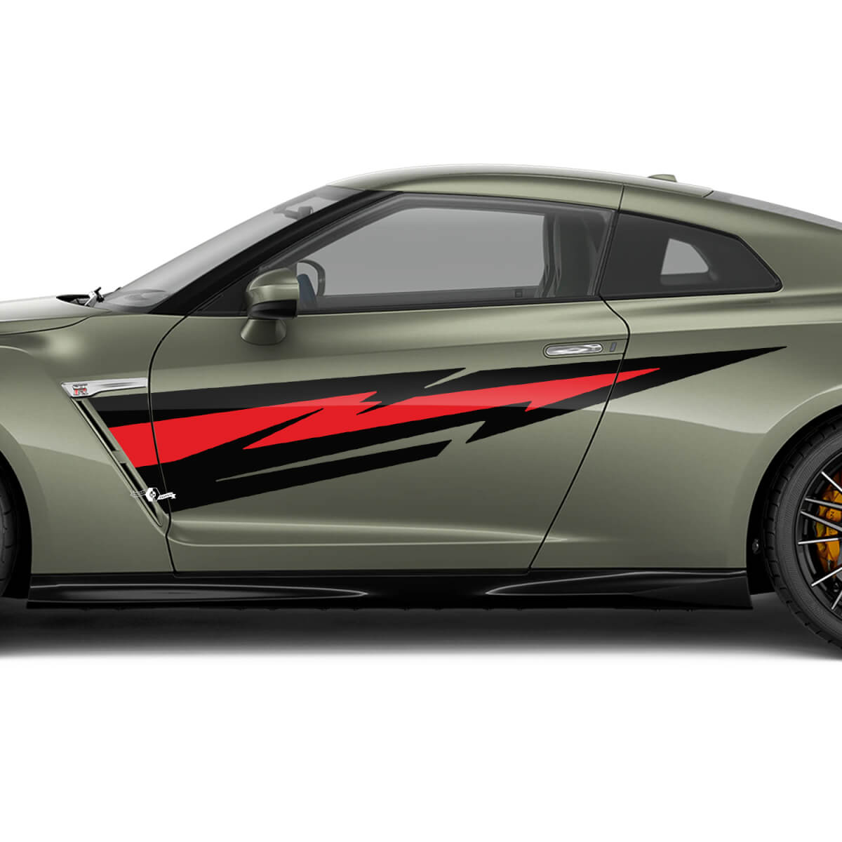 Side Doors Graphics Decal Kit for Nissan GT-R 3