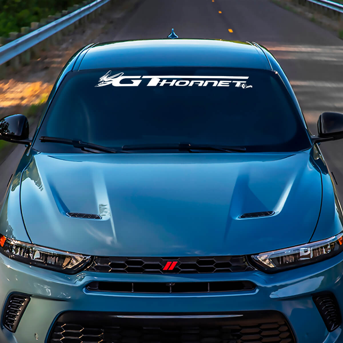 Windshield Banner Decal Sticker Vinyl Graphics fit to Dodge GT Hornet
