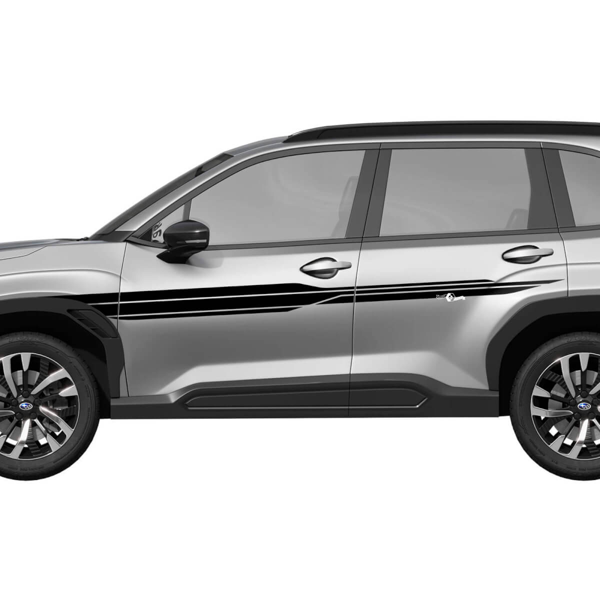 Side Doors Stripes Racing Stripes Vinyl Decal - Graphic Sticker universal fit Suba Forester 1