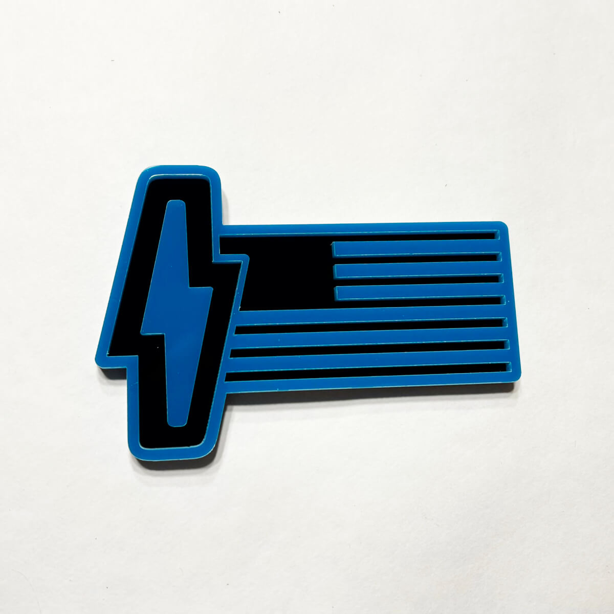 Ford 150 Lightning US Flag 3D Badge - Custom Fender Badges Emblem Blue and Black