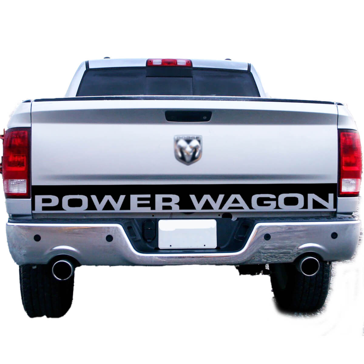 Dodge Ram 1500 Power Wagon ລົດ Tailgate Accent Vinyl Graphics stripe Sticker Decal 3

