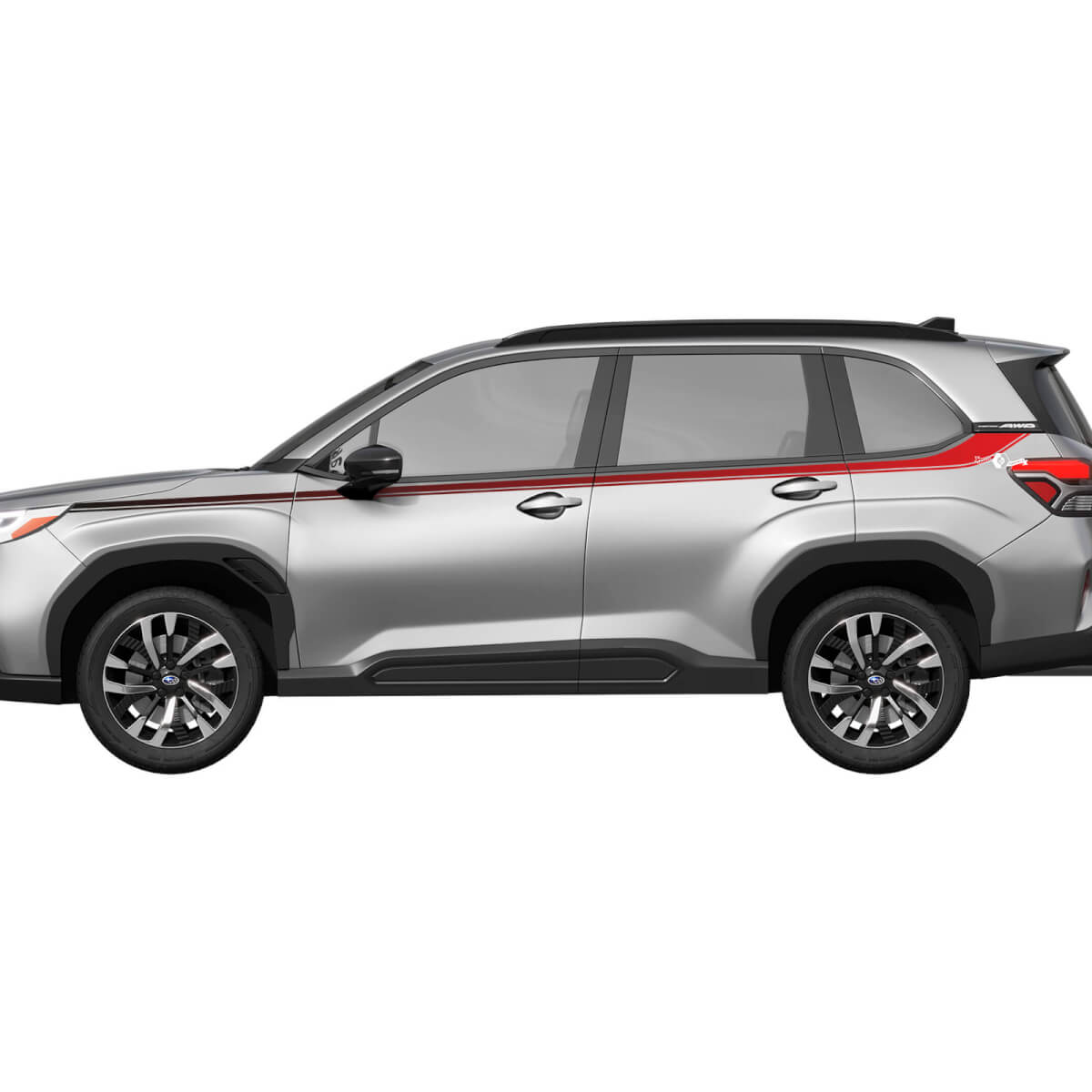 Side Doors Racing Stripes Vinyl Decal - Graphic Sticker universal fit Suba Forester 3