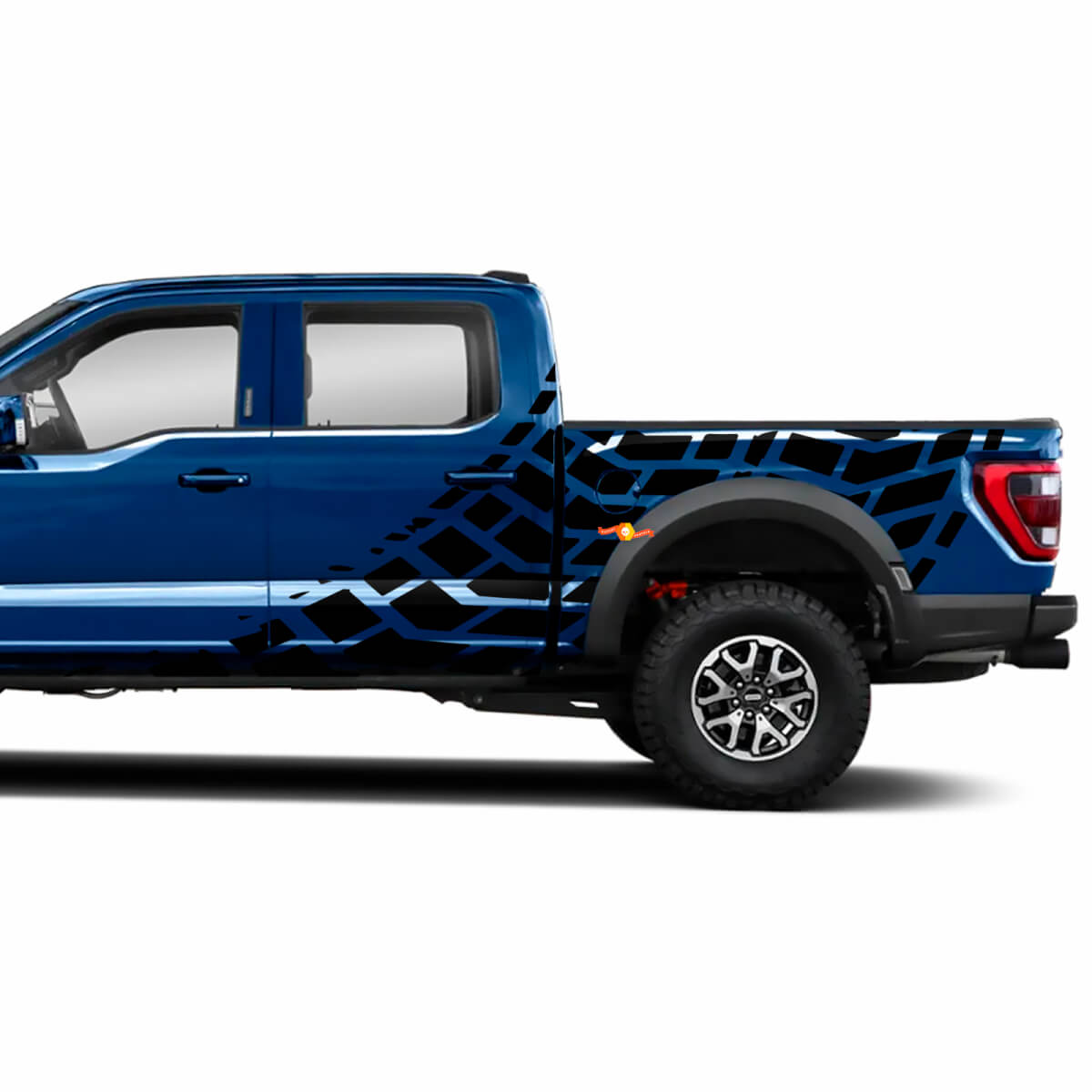 Side Truck Tires Tracks Graphics Vinyl Decals Sticker for Ford F150