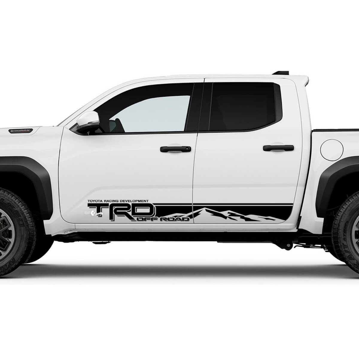 TRD off Road Mountains Side Rocker Panel Decals Stickers for Toyota Tacoma Fourth generation