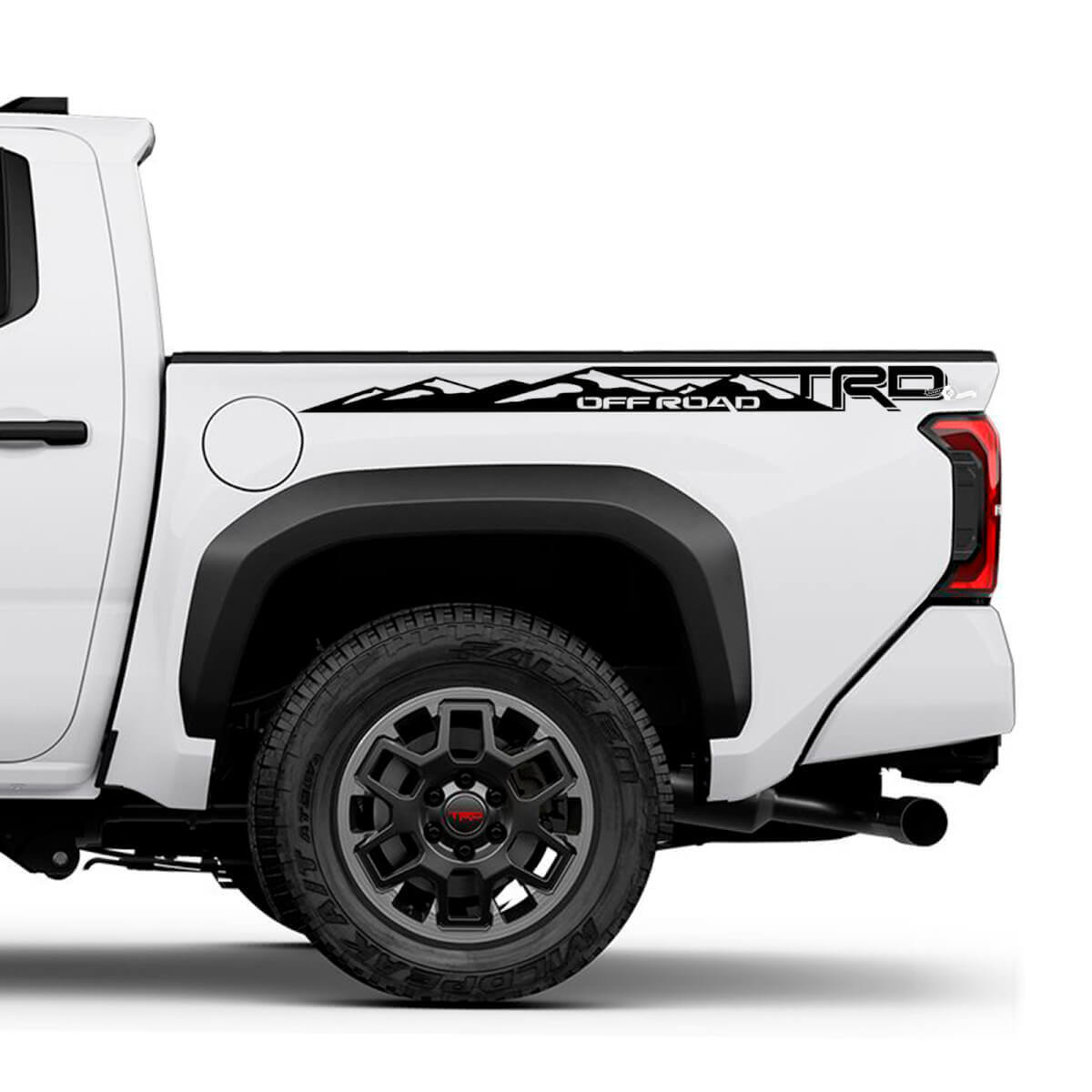 Mountains TRD off Road Bedside Truck Decals Stickers for Toyota Tacoma 4th Gen