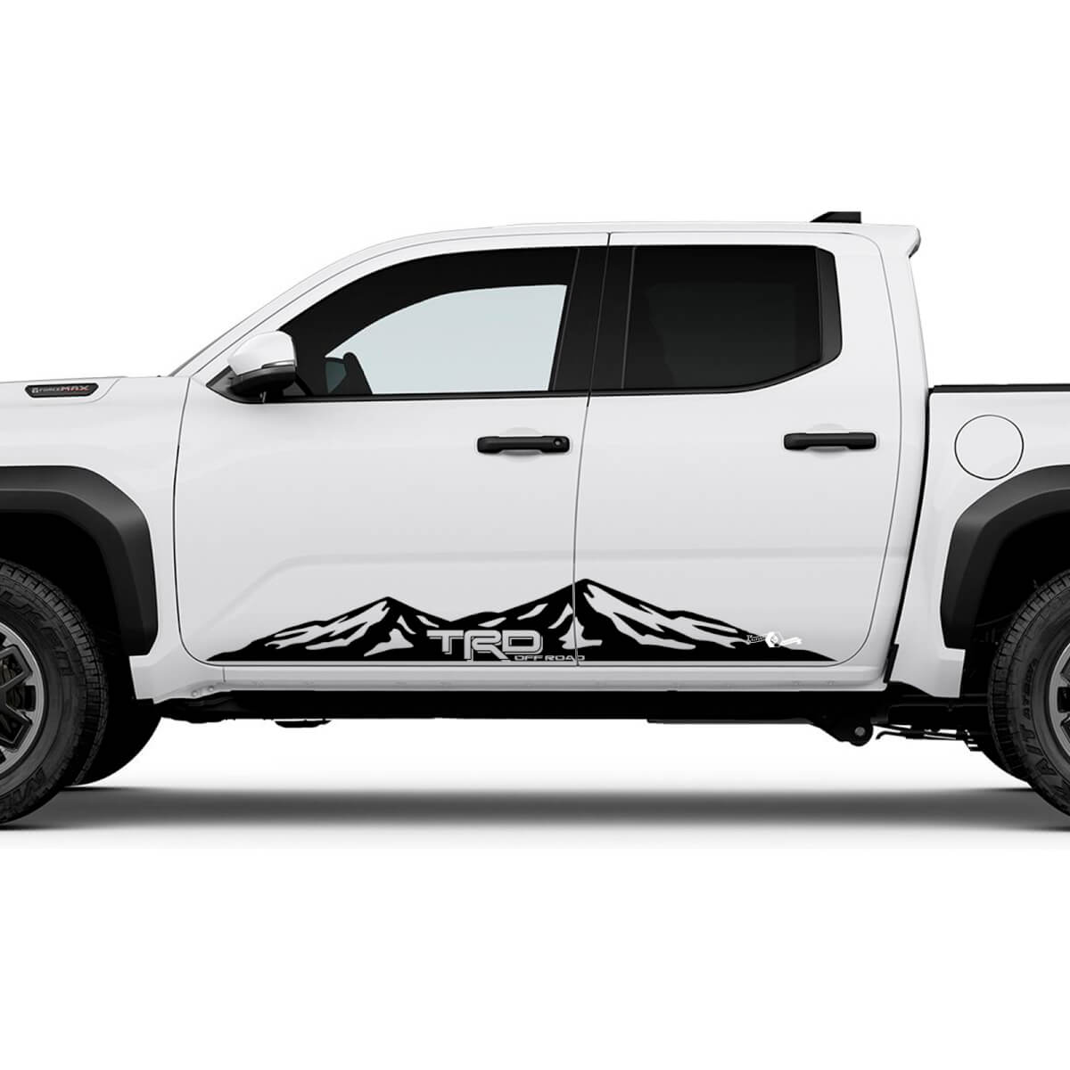 TRD Off Road Side Mountains Rocker Panel Decals Stickers for Toyota Tacoma 2