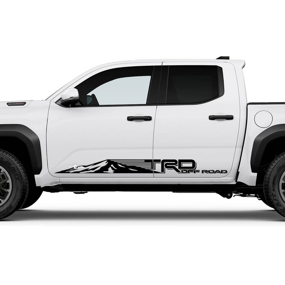 TRD Off Road US Side Mountains Rocker Panel Decals Stickers for Toyota Tacoma 2