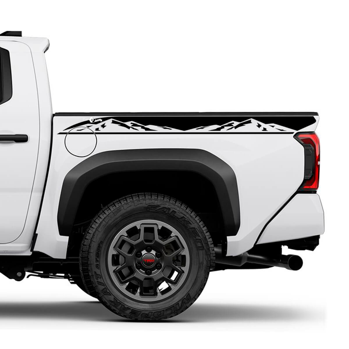 Mountains Bedside Truck Decals Stickers for Toyota Tacoma 4th Gen