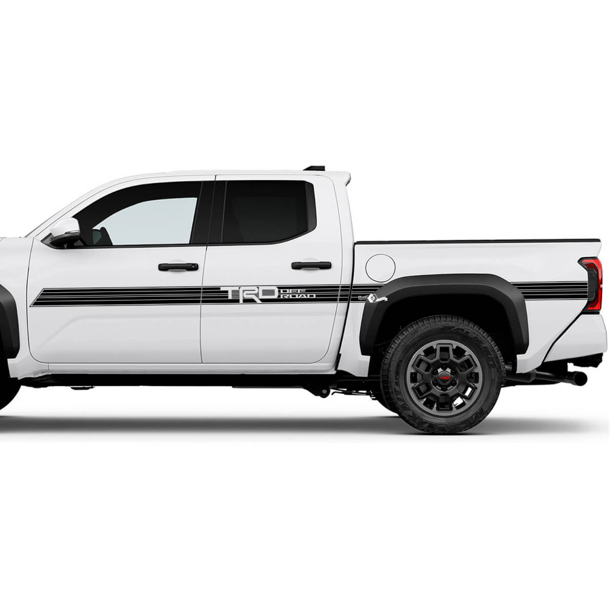 TRD off Road Doors Side Bedside Stripe Truck Decals Stickers for Toyota Tacoma 4th Gen