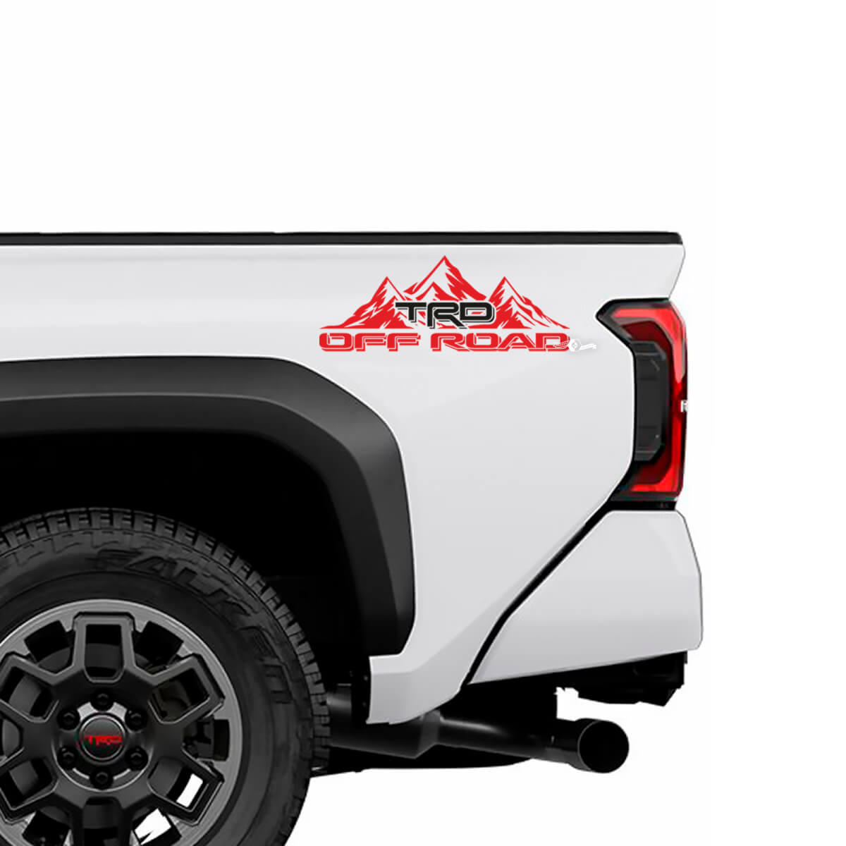 TRD off Road Mountains Doors Side Bedside Truck Decals Stickers for Toyota Tacoma 4th Gen