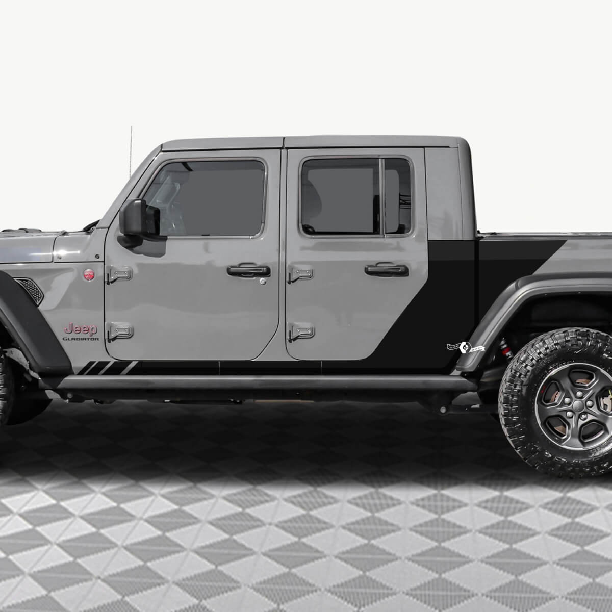 Rear Side Doors Vinyl decal sticker fit Jeep Gladiator 2