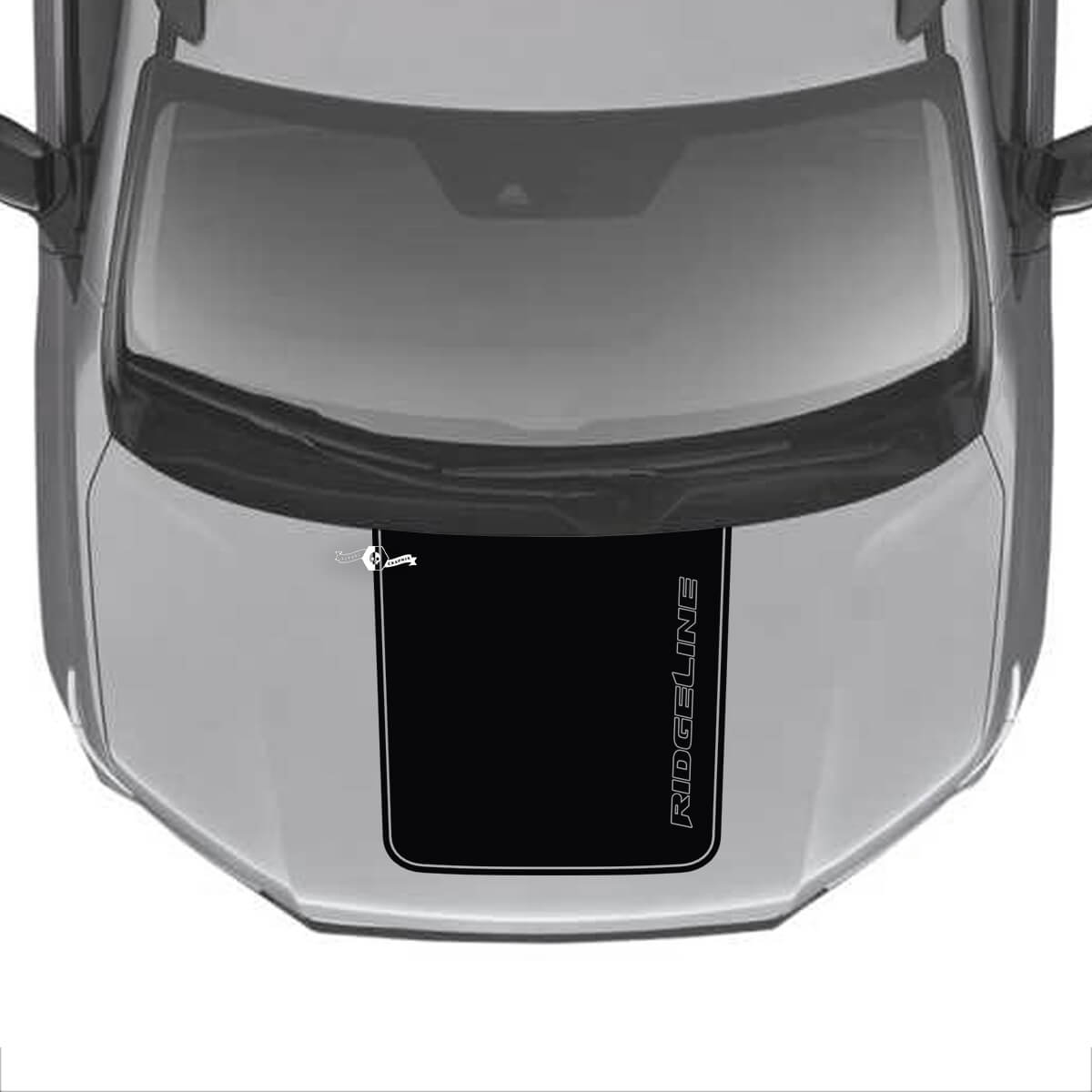 Hood Center Vinyl Decal Stickers Sticker Graphics SupDec Design for Honda Ridgeline