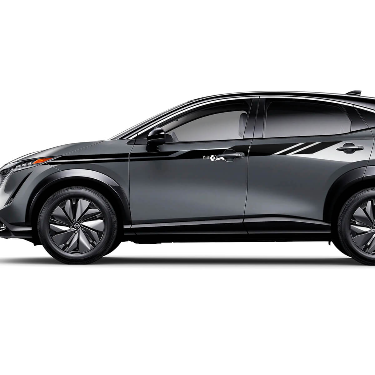 Sides Universal Accent Stripes Racing Graphics Decal Kit for Nissan ARIYA