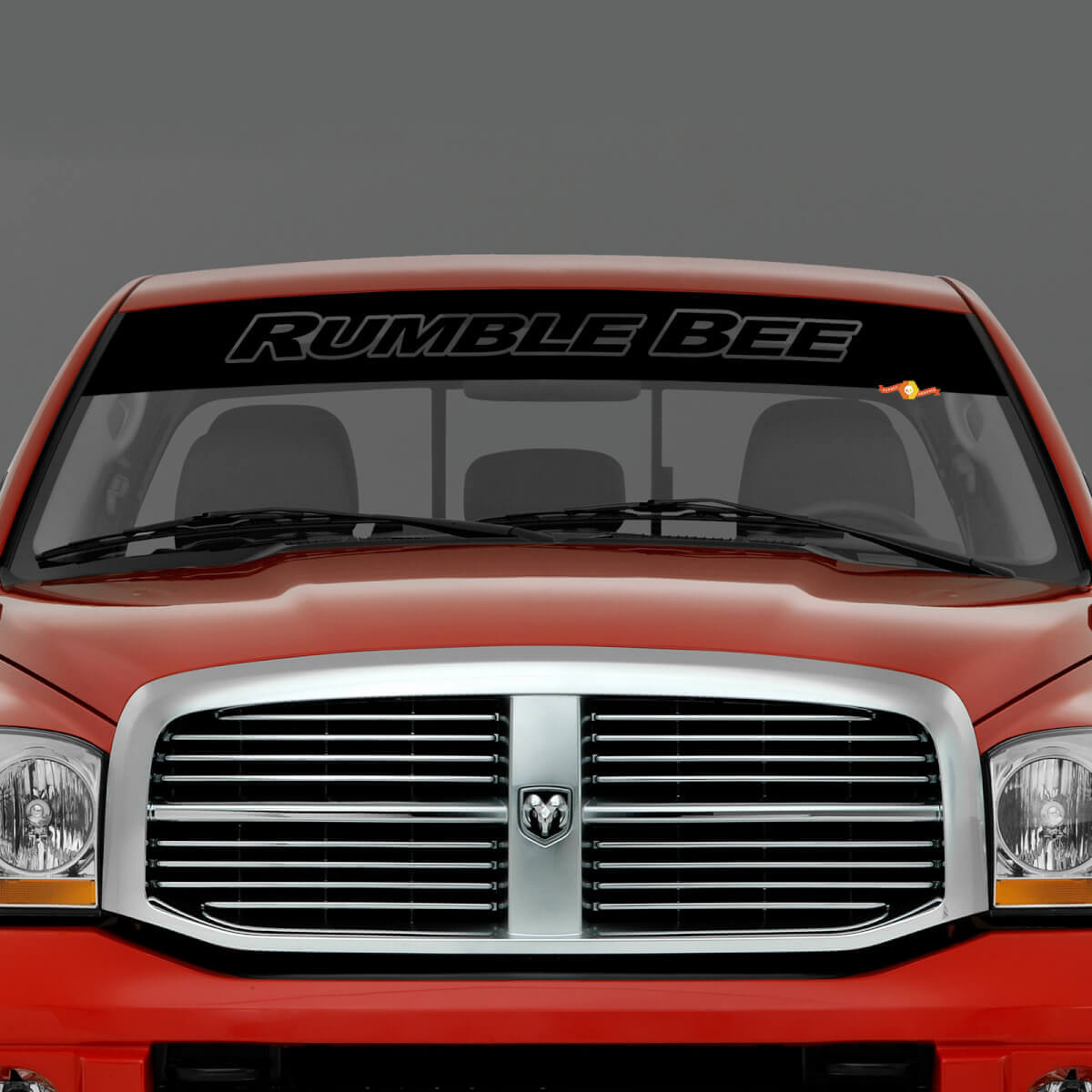 Windshield Rumble Bee Banner Vinyl Decal Sticker for Dodge RAM
