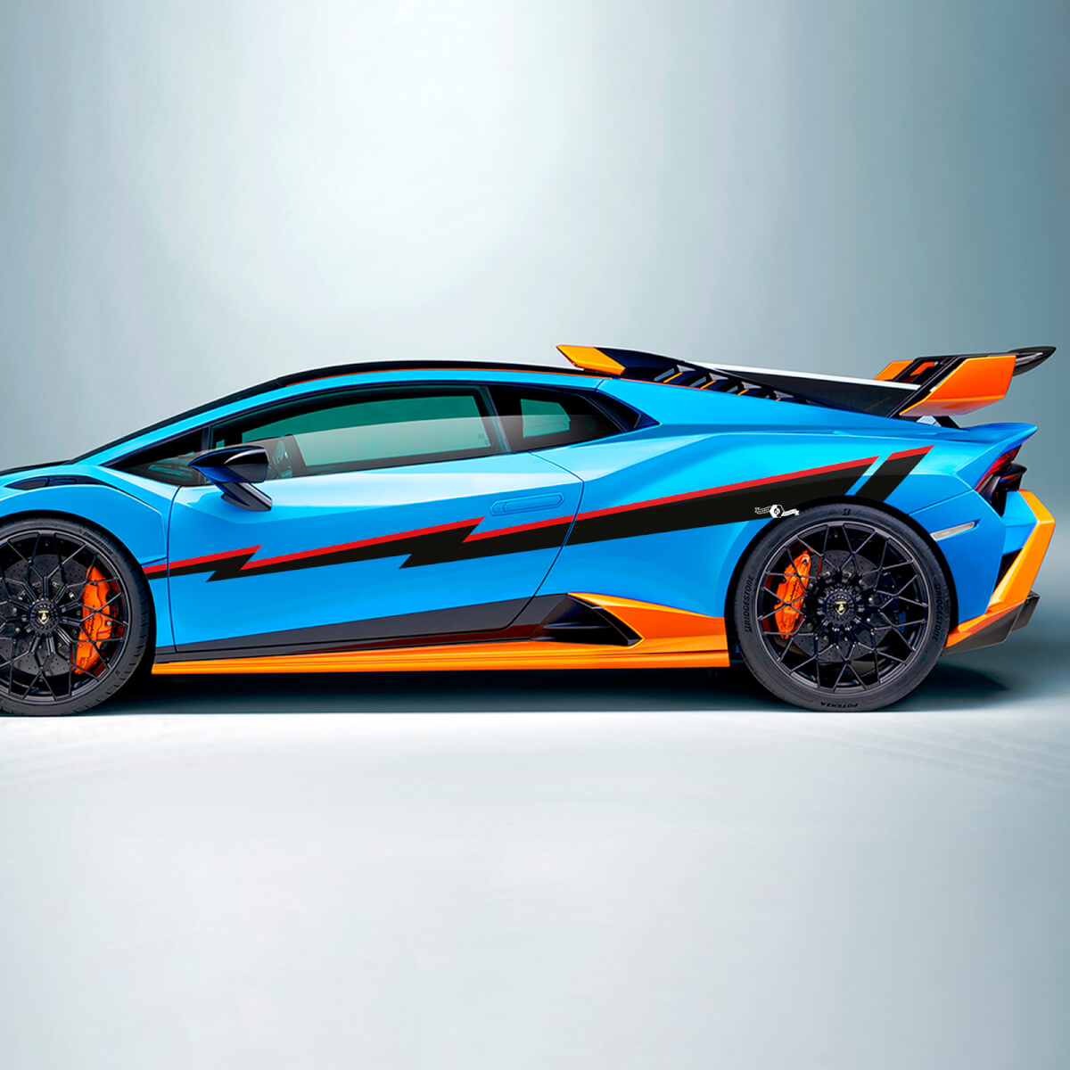 Z Stripes Side Vinyl Decal Sticker Graphics for Lamborghini STO