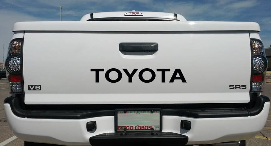 Decals for tailgate Toyota SR5 V6 TRD Truck Pickup Vinyl Sticker Tundra Tacoma