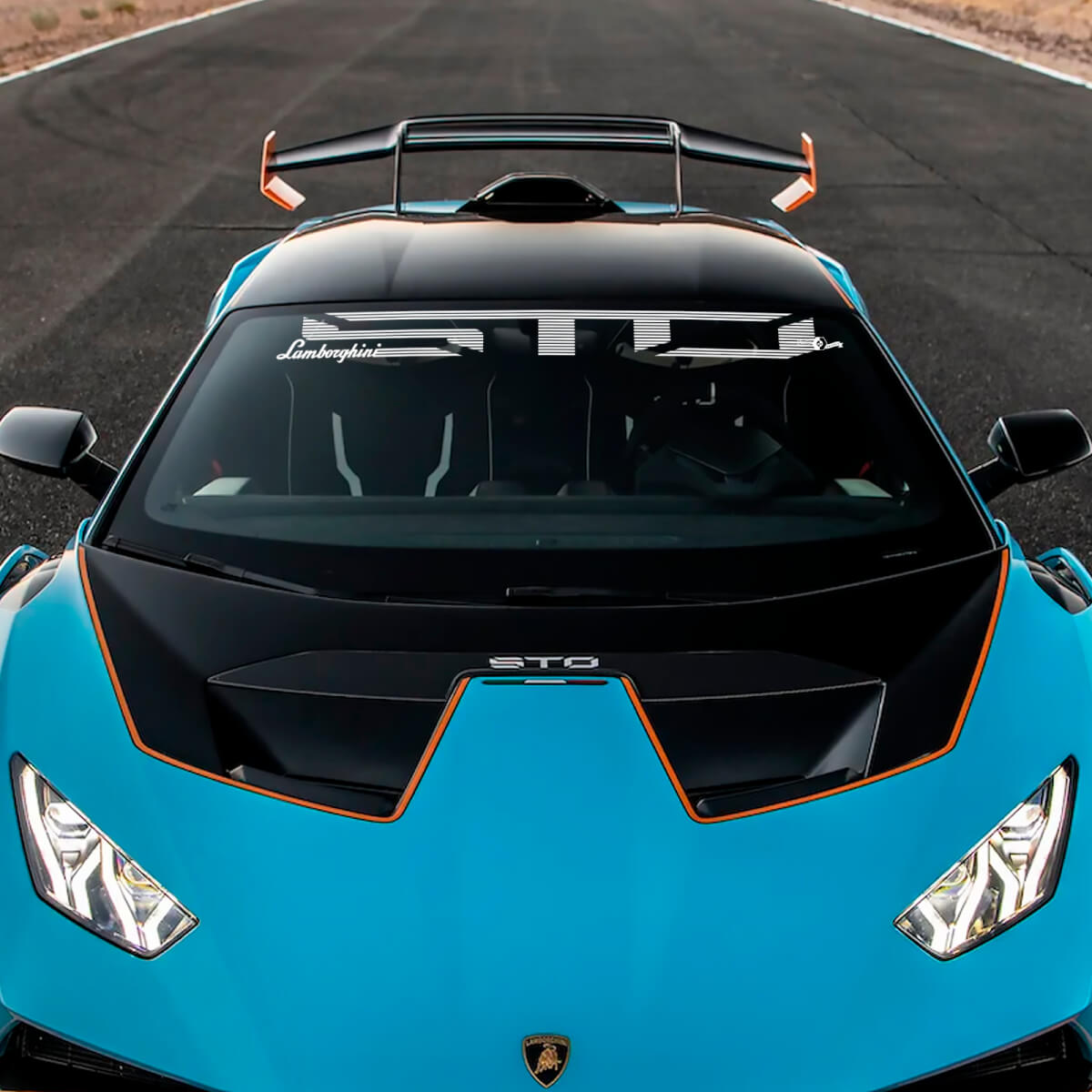 Windshield STO logo Lambo Vinyl Decal Sticker Graphics for Lamborghini STO 2