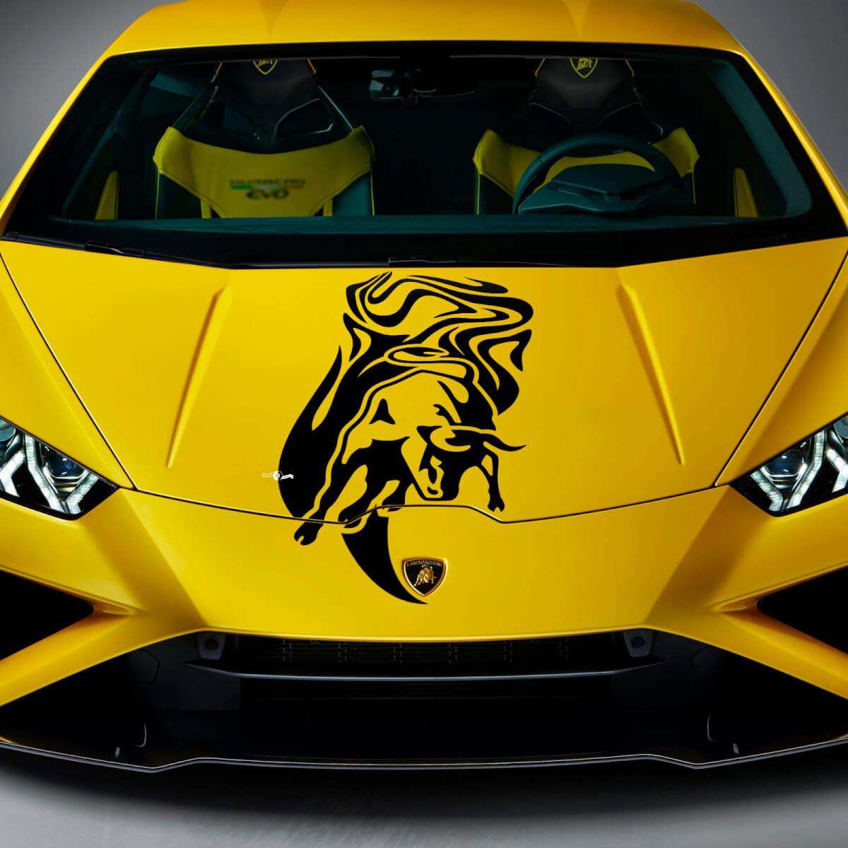 Hood Bull Graphics Racing Vinyl Decal Sticker Graphics for Lamborghini Huracan Evo 2