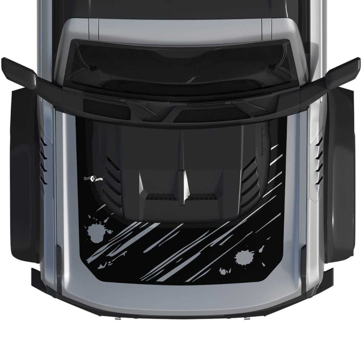 Hood Bronco Raptor Scratch Wrap Graphics Decal Sticker for Ford Bronco